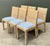 Vintage Woven Rattan Dining Chairs in Quadrille For Sale - Image 18 of 18