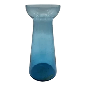 Antique Blown Cobalt Blue Glass Hyacinth Vase, Bristol, England, Circa 1840's
