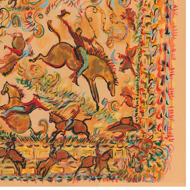 Rodeo Bandana Print by Pauline De Roussy De Sales For Sale - Image 4 of 4