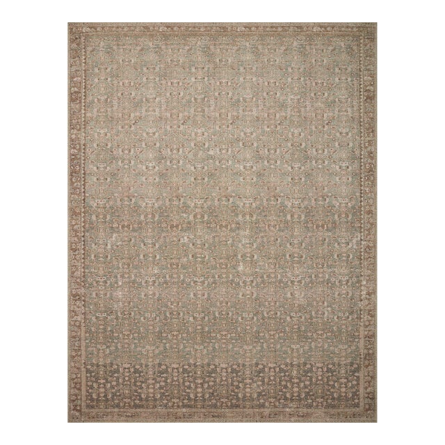 Angela Rose x Loloi Aubrey Rug Sage / Bark 3'-9" x 5'-6" Accent Rug For Sale