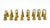 Metal Late 20th Century Set of 8 Solid Brass Tassel Napkin Rings – Hollywood Regency / Traditional For Sale - Image 7 of 10