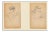 Tony Minartz, Two Portraits, Early 20th Century, Pencil Drawings For Sale