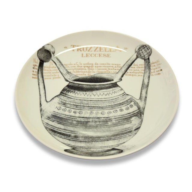 Trozzella Plate by P. Fornasetti for Martini and Rossi, 1960s For Sale - Image 3 of 5