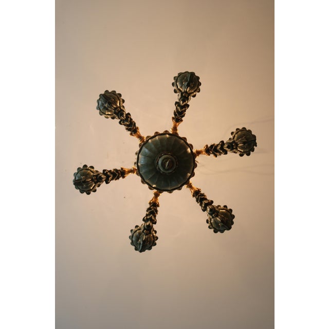 Hand-Carved Florentine Chandelier, 1970 For Sale - Image 6 of 13