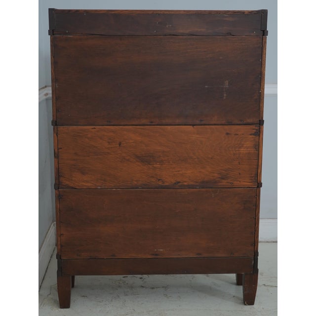 Brown Globe Wernicke Oak Mission Style Bookcase For Sale - Image 8 of 15