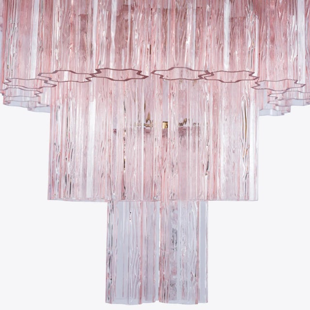 Metal Pink Grande Treviso Chandelier from Pure White Lines For Sale - Image 7 of 10
