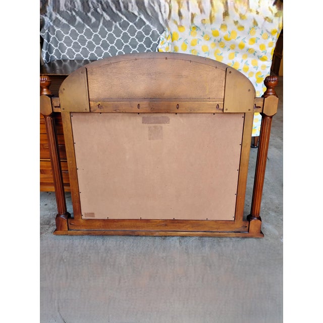 1990s Dresser Mantle Fireplace Bedroom Mirror For Sale - Image 5 of 8