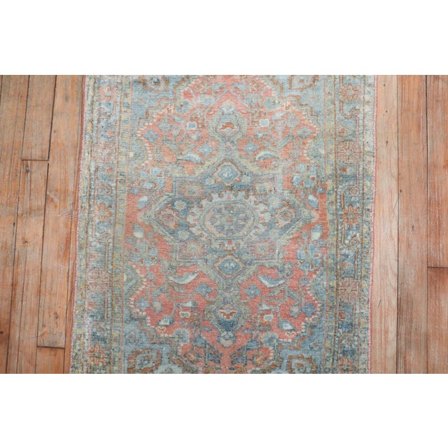 Persian Antique Zabihi Collection Persian Sarouk Small Rug For Sale - Image 3 of 5
