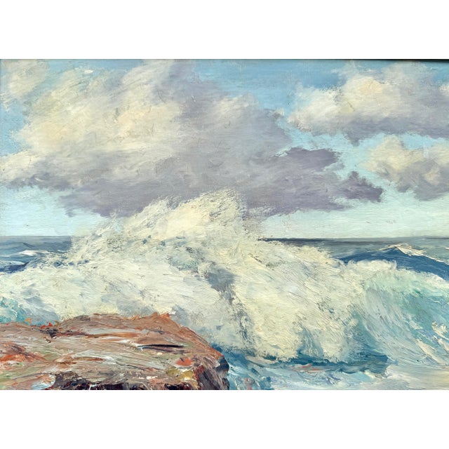 American "California Rocky Coast After the Storm" by George John Flower For Sale - Image 3 of 7