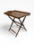 Traditional 1930s English Oak Butler’s Tray Table With Turned Folding Base For Sale - Image 3 of 11
