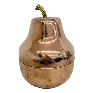 Large Vintage Pear-Shaped Cooler in Copper from Raymor, Italy, 1970s For Sale