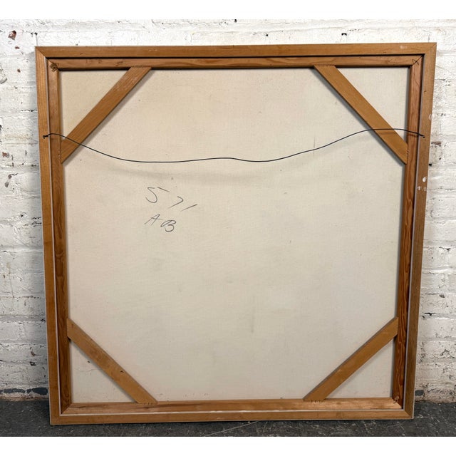 Lee Reynolds Late 20th Century Abstract Oil on Canvas by Lee Reynolds Burr For Sale - Image 4 of 8