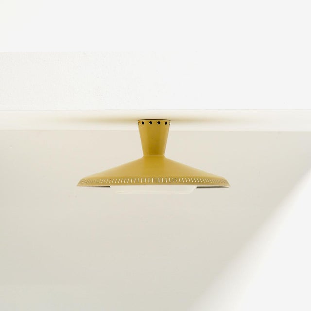 Mid-Century Modern NB-93 Flush Mount by Louis Kalff for Philips, 1950s For Sale - Image 3 of 11