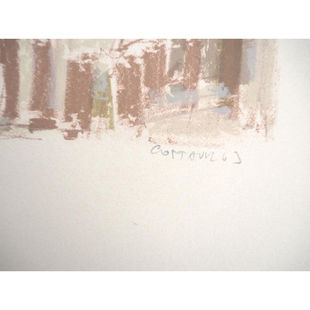 André Cottavoz, City in the Rain, Original Lithograph For Sale - Image 4 of 7