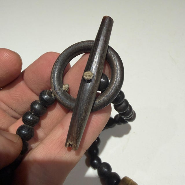 Multi-Strand Black Bead Necklace Tribal Boho Style Toy For Sale - Image 15 of 17