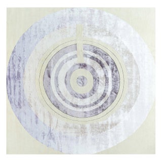 One-of-a-kind Art Deco Style Lavandula Rug by Doris Leslie Blau For Sale
