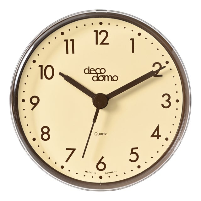 Vintage German Table Clock from Deco Domo, 1980s For Sale