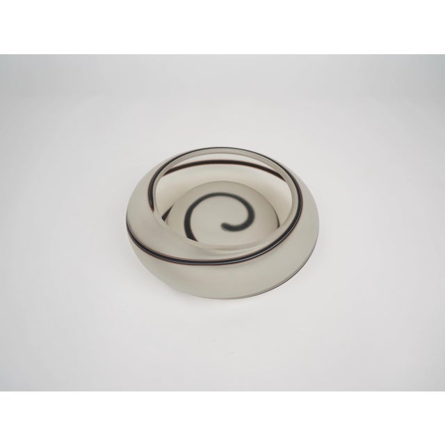 Glass Glass Aspiral Vide-Poche by Tommaso Barbi, Italy, 1970s For Sale - Image 7 of 8