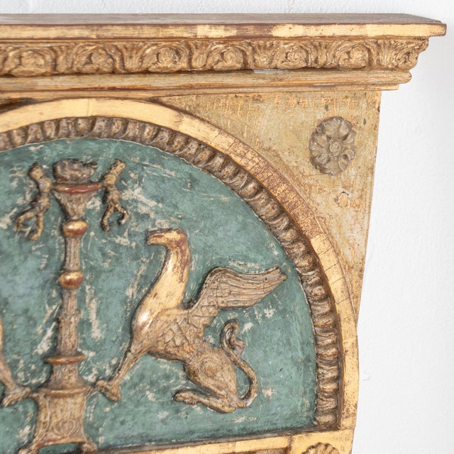 Early 19th Century Swedish Gold Gilt Trumeau Mirror For Sale - Image 6 of 13