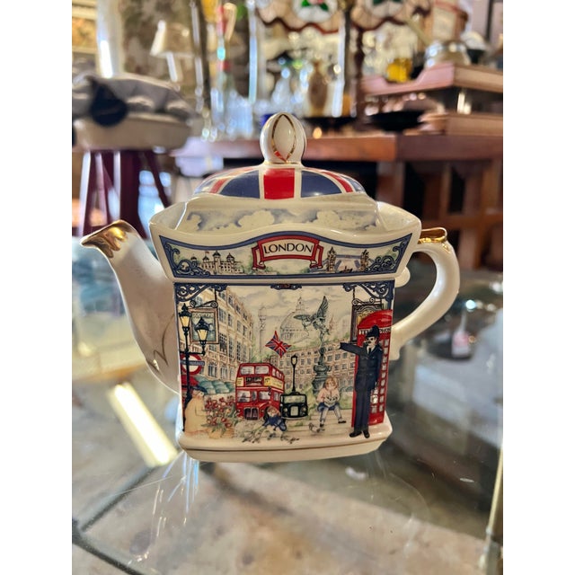 1990s James Sadler British Picadilly Teapot | Chairish