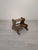An original wooden step stool with a decorative, stylized design. The piece features two levels and attractively contoured...