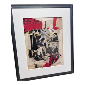 Wayne Timm, Original Vintage Collage by Wayne Timm #6 custom steel frame 1966