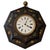 Black Napoleon III Octagonal Wall Clock with Painted Flowers For Sale - Image 8 of 8