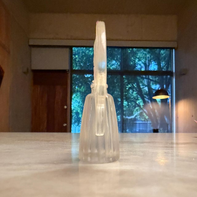 For your consideration, a Lalique Ondines perfume bottle, designed by Marie-Claude Lalique based on a 1912 design. The...