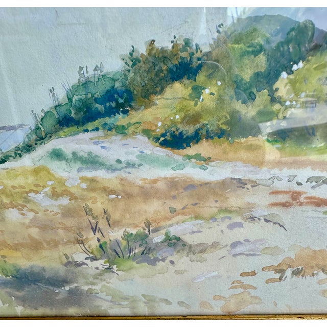 Paint Henry Deidrich Gremke Original California Landscape Watercolor, Framed For Sale - Image 7 of 15