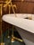 American Kohler Birthday Bath Cast Iron Clawfoot Tub With Brushed Gold Brass Finishes For Sale - Image 3 of 12