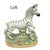 English Vintage English Staffordshire Zebra Figures c.1930s -50s - A Pair For Sale - Image 3 of 8