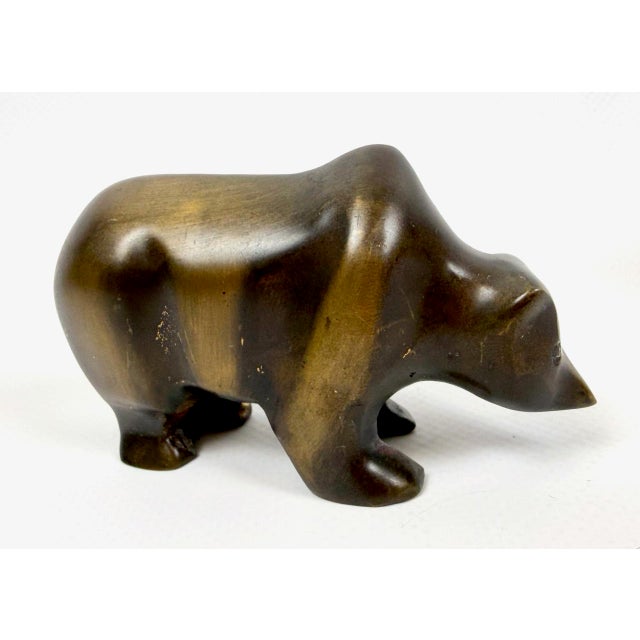 Vintage Bronze Bull and Bear Figurines by Reinhard Dachlauer, Germany, 1980s, Set of 2 For Sale - Image 11 of 16