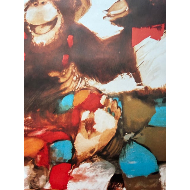 Paper Maciej Urbaniec (1925-2004), Cyrk Pop Art Chimpanzees, 1979, Poster No 24, Copyright by Desa For Sale - Image 7 of 10