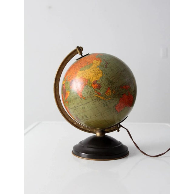 Replogle Illuminated Globe Circa 1949 For Sale - Image 13 of 13