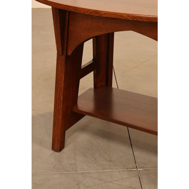 Stickley Mission Collection Oak Limbert Library Table For Sale - Image 9 of 18