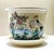 Vintage Chinese porcelain planter with its original matching tray, featuring an elegant hand‑painted crane scene...