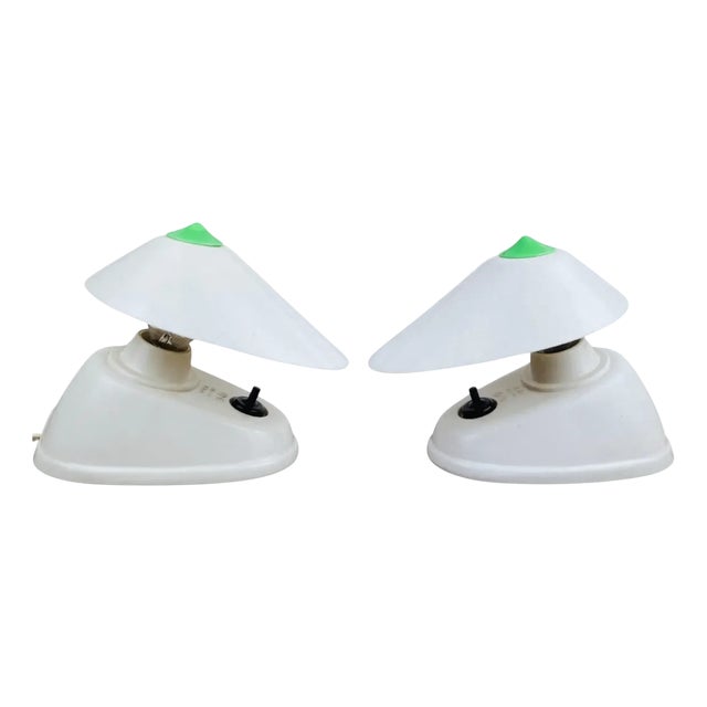 Prim Bakelite Table Lamps, 1950s, Set of 2 For Sale