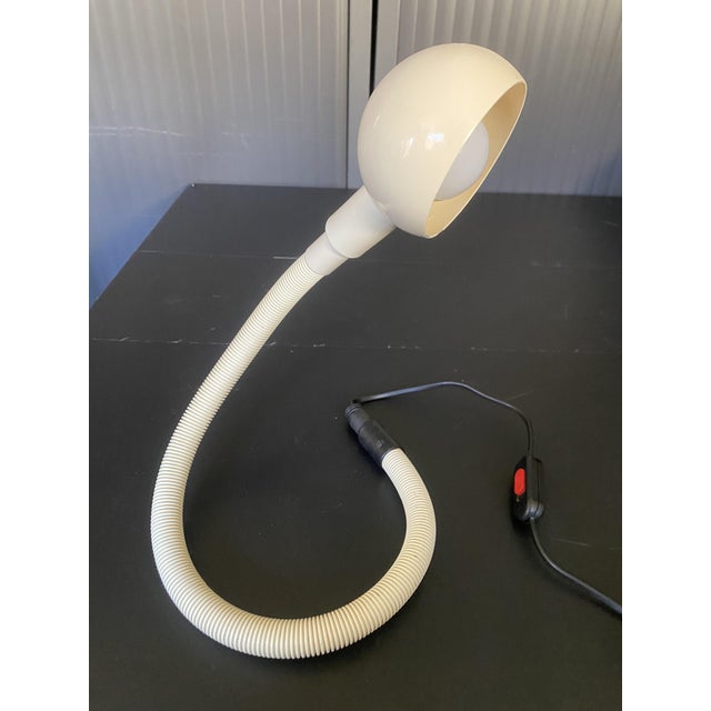 Vintage White Hebi Lamp in Cream White by Isao Hosoe for Valenti, 1970s For Sale - Image 13 of 15