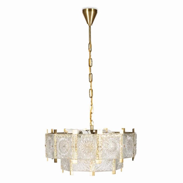 Silver Chandelier from Kamenický Šenov, 1970s For Sale - Image 8 of 8