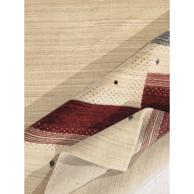 Vintage Hand-Knotted Gabbeh Rug 8'0" X 10'0" For Sale In Washington DC - Image 6 of 6