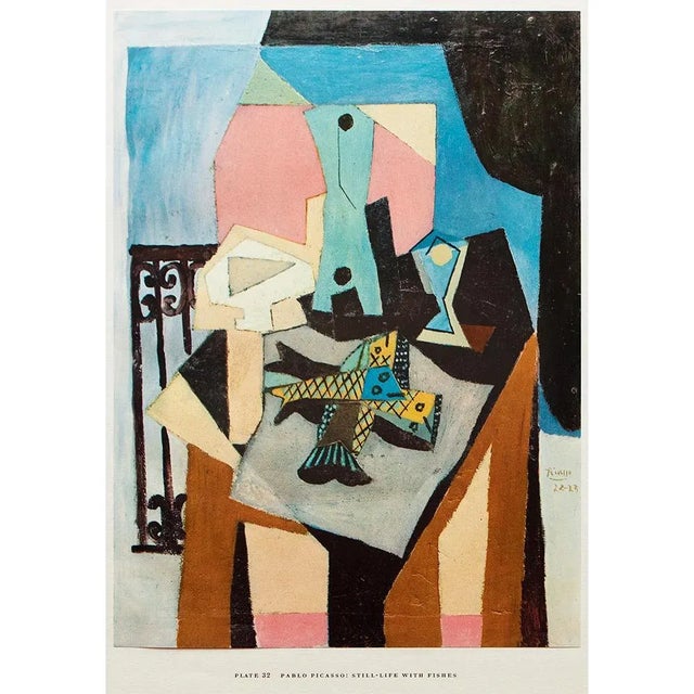 1950s After Pablo Picasso "Still-Life With Fishes", First Edition Swiss Full-Color Print For Sale - Image 9 of 9