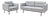 Contemporary Andreu World and Gensler Design Element Sofa and Lounge Chair, Set of 2 For Sale