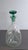 1968 Vintage Blenko #49 Clear Crackle Pinched Decanter W/ Green Stopper MCM 11.5" For Sale In West Palm - Image 6 of 10