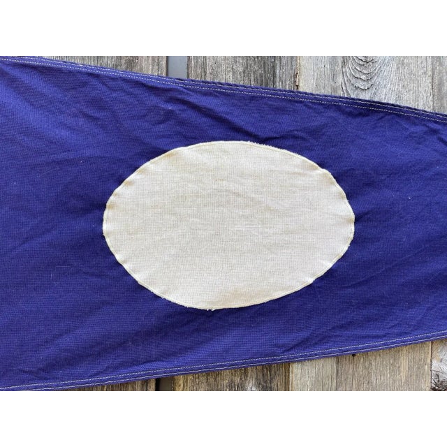 1940s Vintage American Nautical Signal Flag For Sale - Image 5 of 5