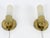 Bauhaus Brass & Opaline Glass Sconces, Germany, 1950s, Set of 2 For Sale - Image 12 of 18