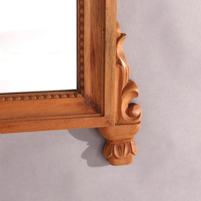 Italian Carved Hardwood Wall Mirror 20th Century For Sale - Image 9 of 12