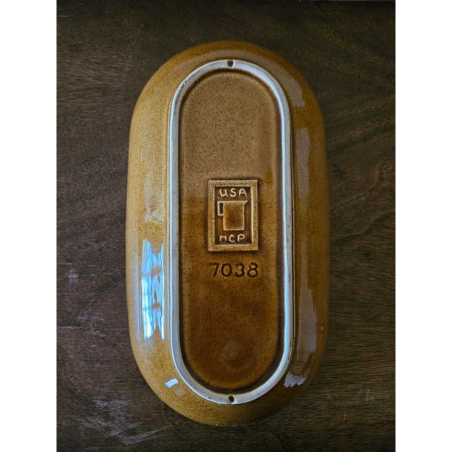 Ceramic Vintage McCoy Oval Ceramic Dish #7038 For Sale - Image 7 of 9