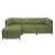 Modern Kenneth Ludwig Chicago Urban Patio Ottoman in Green For Sale - Image 3 of 4
