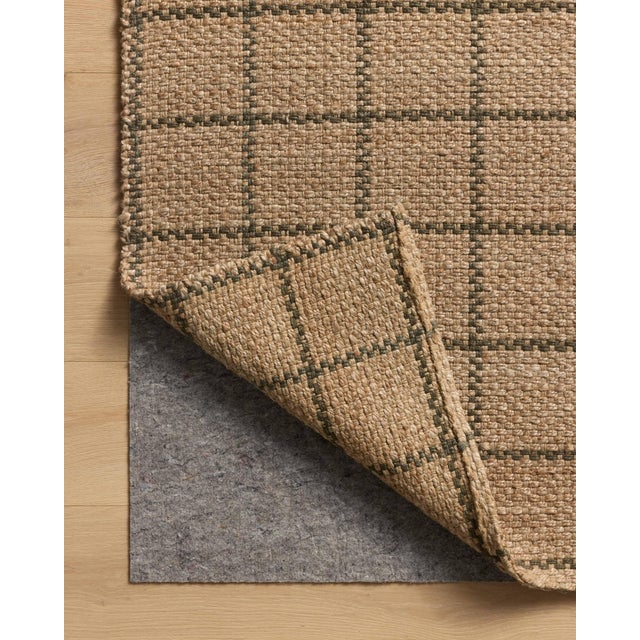 2020s Chris Loves Julia x Loloi Fletcher Natural / Olive 5'-0" x 7'-6" Area Rug For Sale - Image 5 of 6
