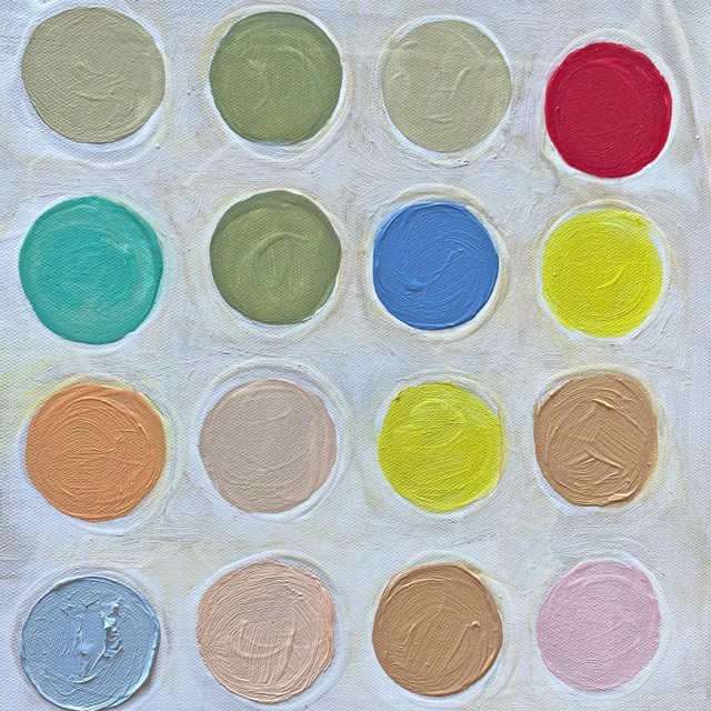 Abstract Joy in Sequence – Original Textured Abstract Painting For Sale - Image 3 of 4